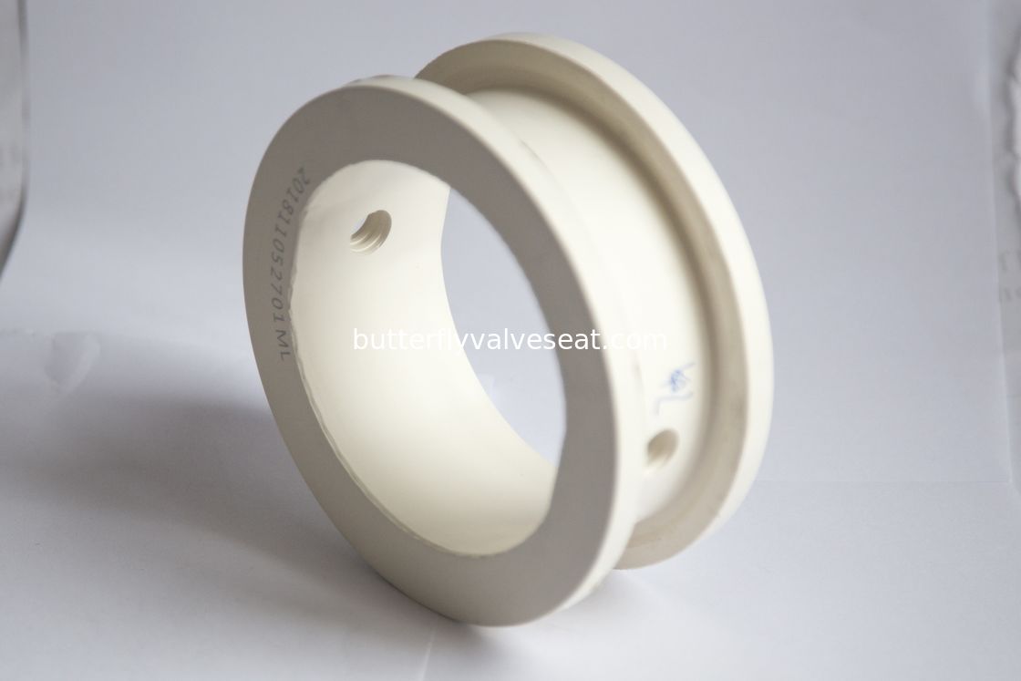Tipo materiale bianco potabile della flangia del wafer di FKM/FPM di colore della sede valvola della farfalla